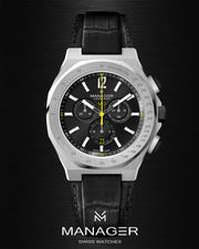 Manager Urban-Ch02 44 mm - Black & Steel