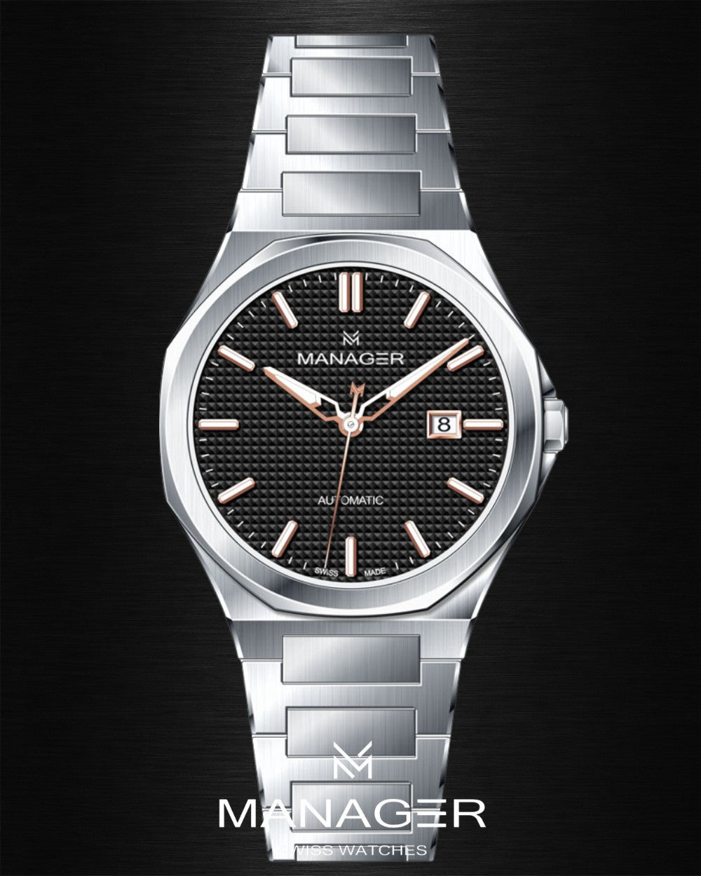 Manager Urban - Automatic 42 mm - Steel & Black