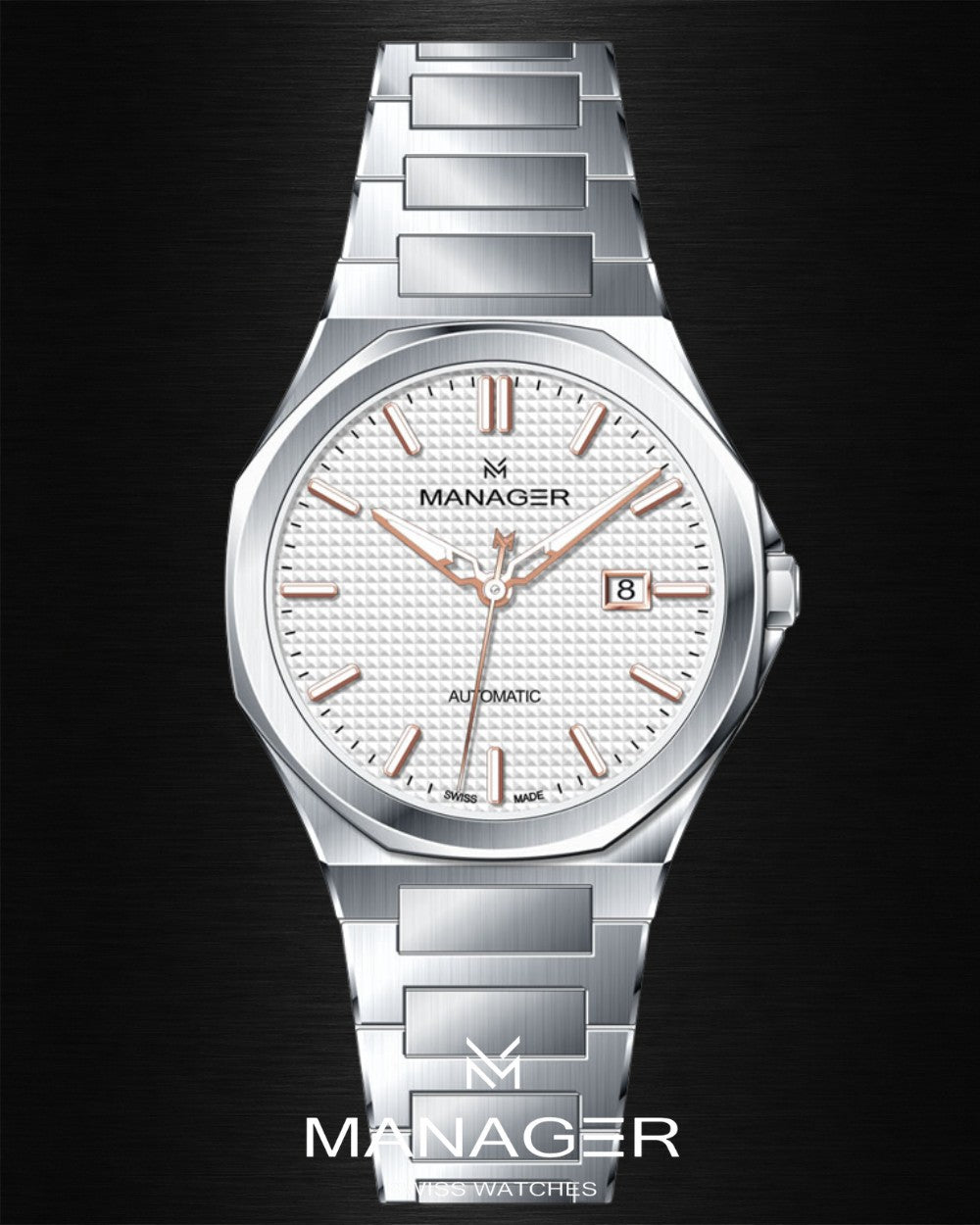 Manager Urban - Automatic 42 mm - Steel & White