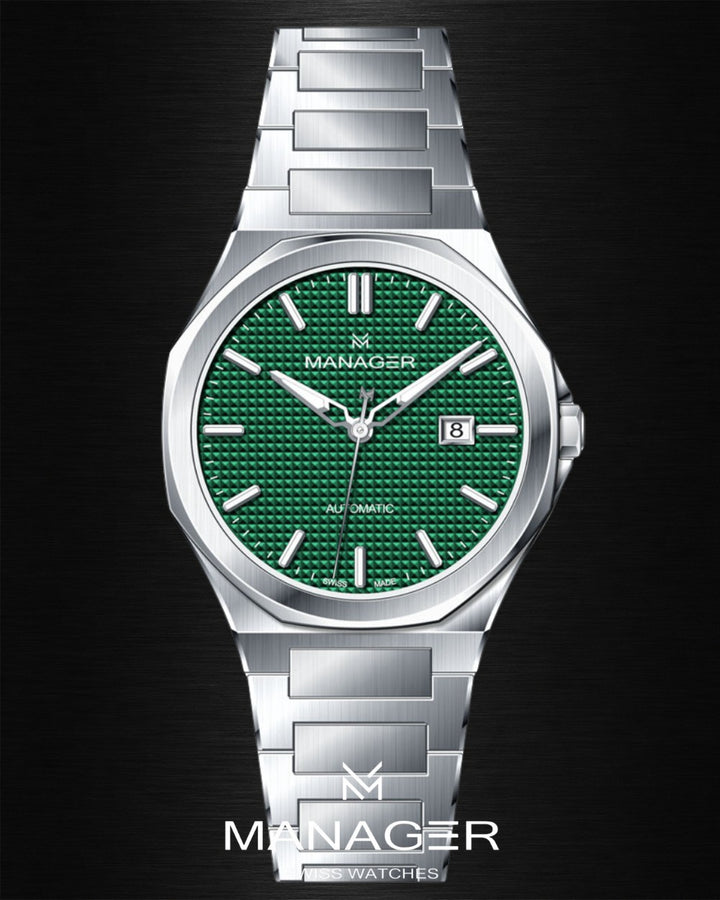 Manager Urban - Automatic 42 mm - Steel & Green