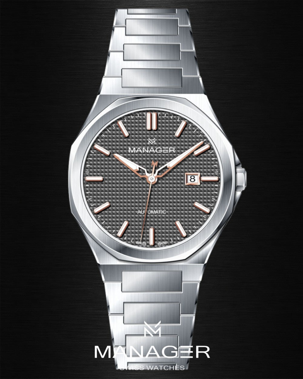 Manager Urban - Automatic 42 mm - Steel & Grey