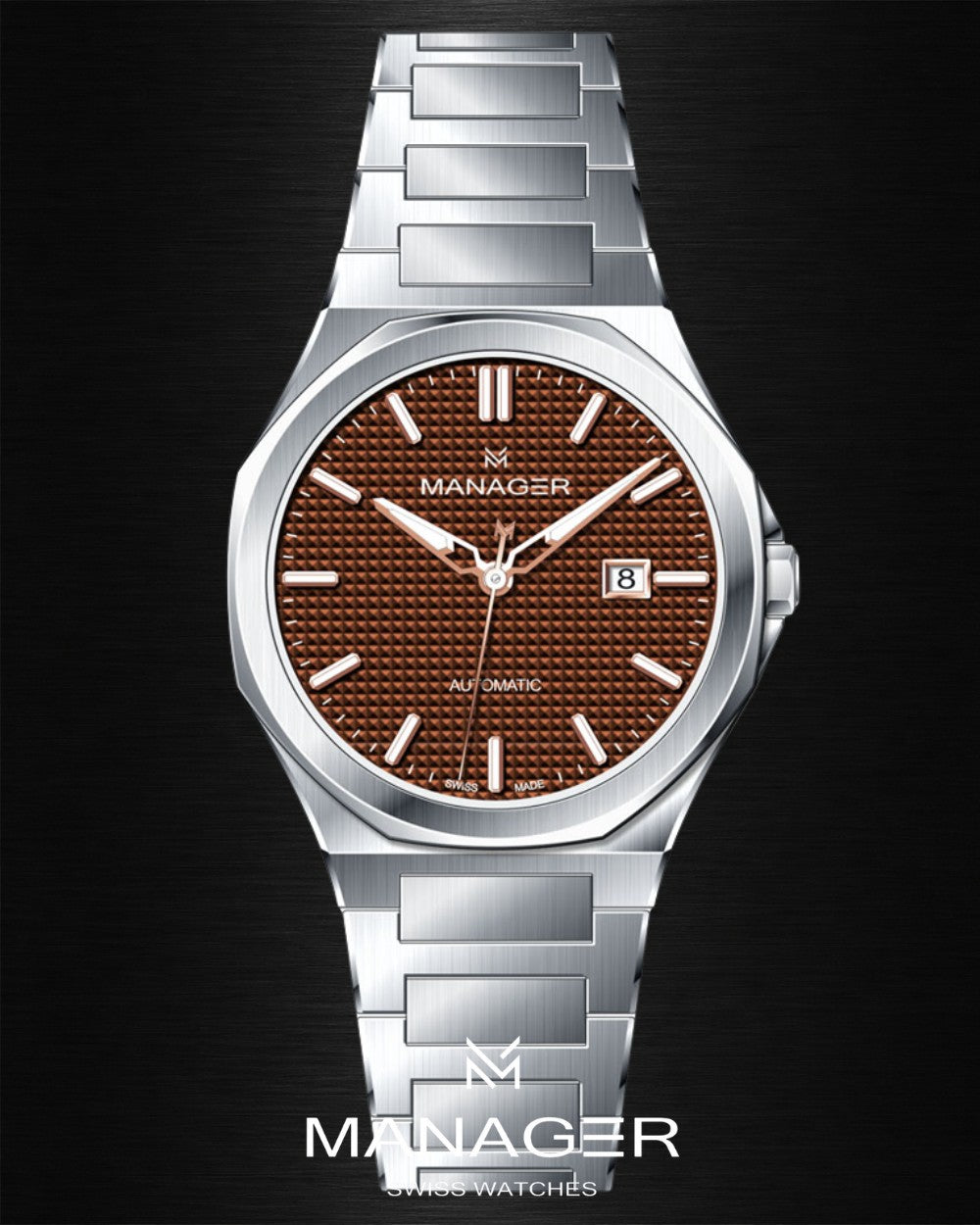 Manager Urban - Automatic 42 mm - Steel & Brown