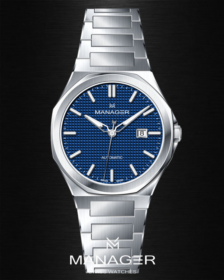 Manager Urban - Automatic 42 mm - Steel & Blue