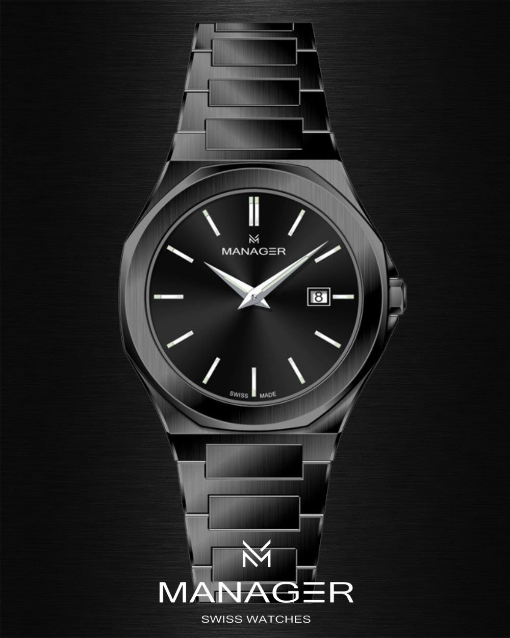 Manager Urban - Date 42 42 mm - Full Black