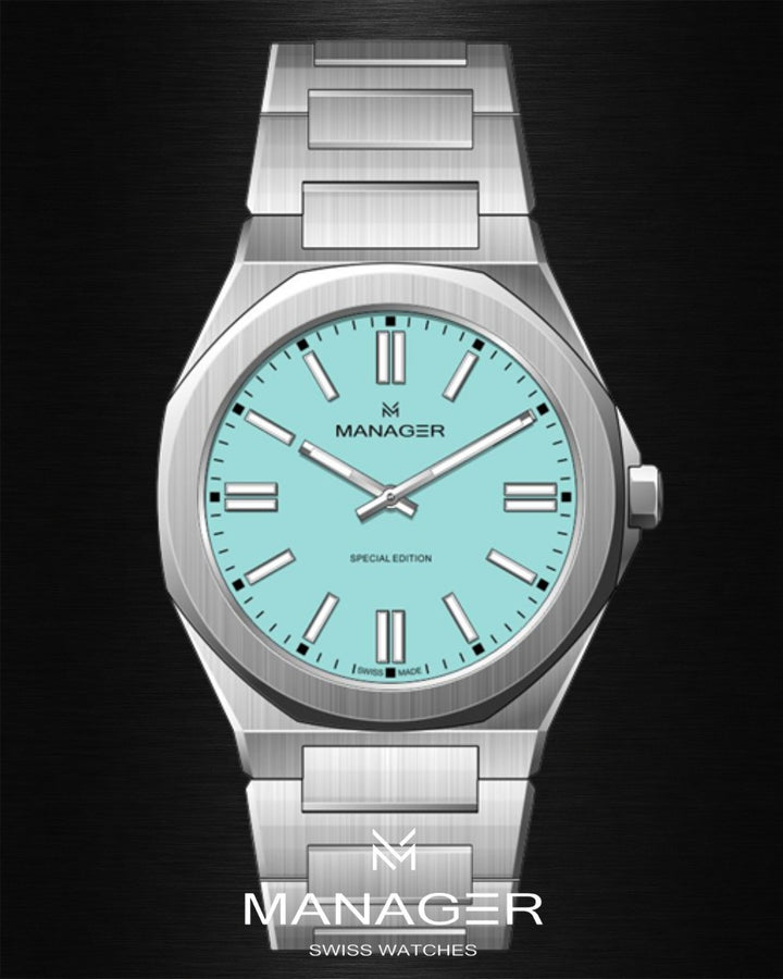Manager Urban - Special Edition 40 mm - Steel & Ice Blue