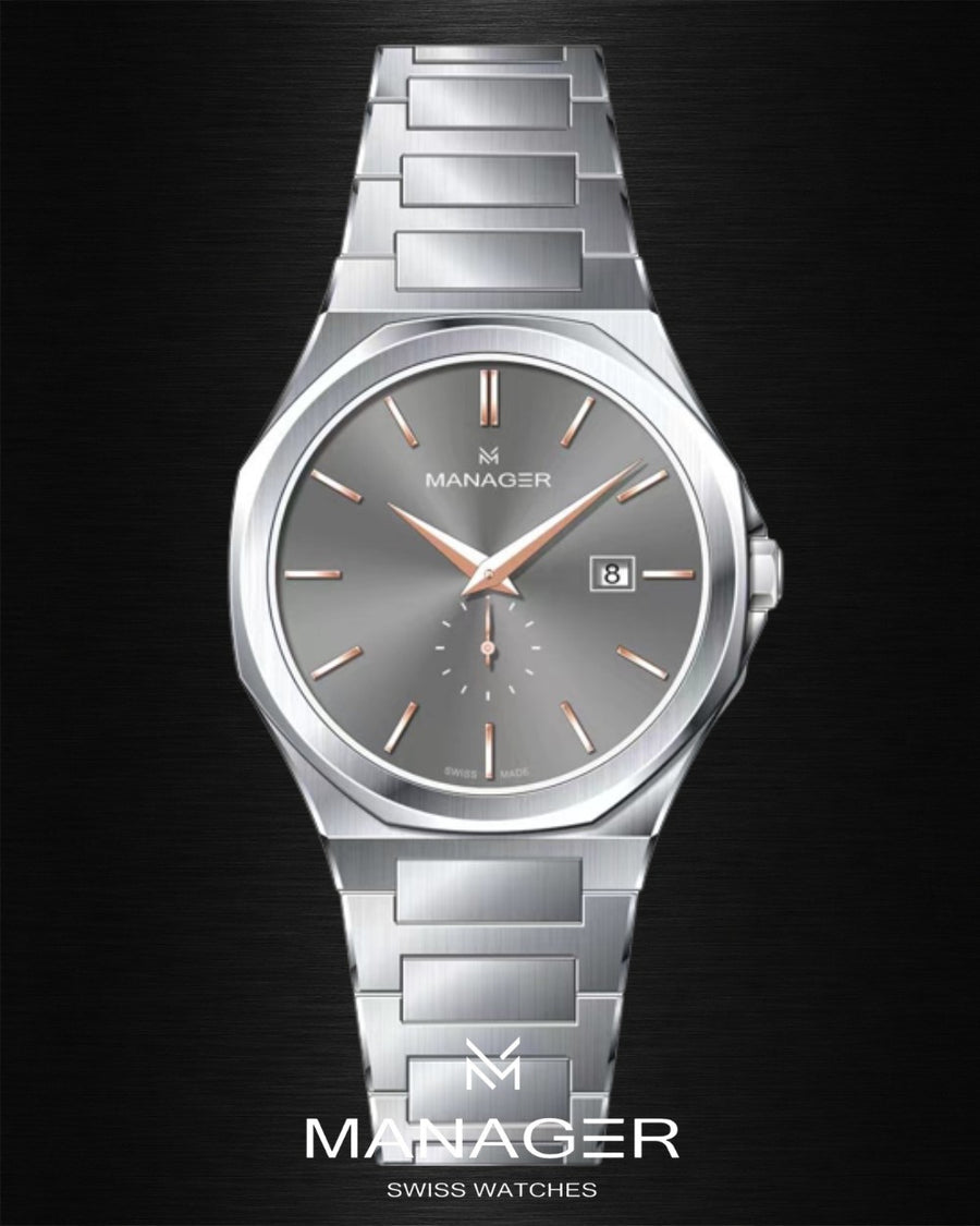 Manager Urban - Time 42 42 mm - Steel & Grey