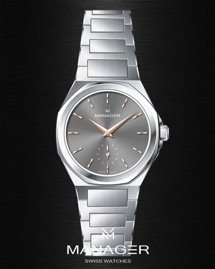 Manager Urban - Time 31 31 mm - Steel & Grey
