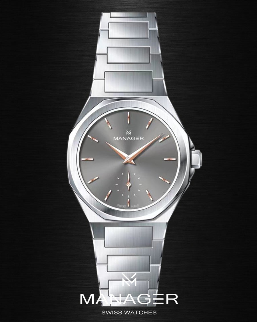 Manager Urban - Time 31 31 mm - Steel & Grey