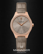 Manager Urban - Stones 31 31 mm - Beige, Rose Gold & Beige