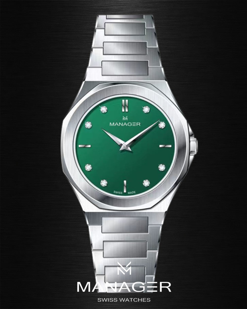 Manager Urban - 31 31 mm - Steel & Dark Green