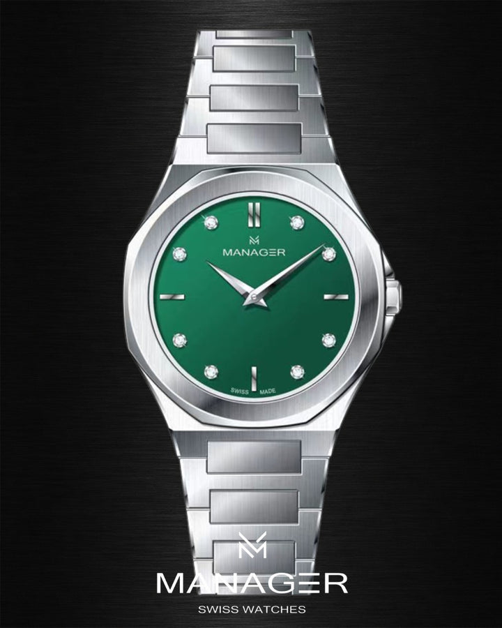 Manager Urban - 31 31 mm - Steel & Dark Green